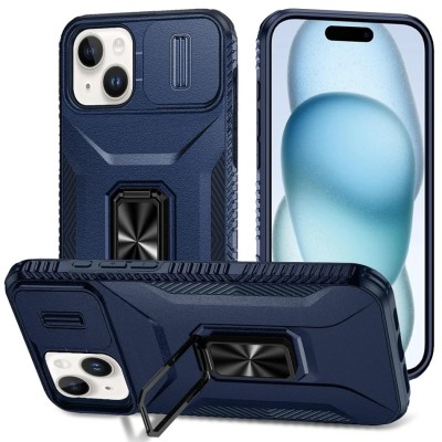 For iPhone 17 Acrylic Tough 2.5mm Transparent ShockProof Hybrid  Case Cover - Blue