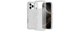 For iPhone 17 Air Glitter Ultra [Magnetic Circle] Thick 3mm  Transparent Hybrid - Clear