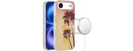 For iPhone 17 Air [Magnetic] Double Layer Design IMD Case  Coconut Palm