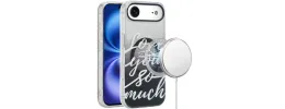 For iPhone 17 Air [Magnetic] Double Layer Design IMD Case - Love  You So Much