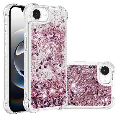 For iPhone 17 Air Muti-Color Floral Bling Stones Ornaments Case  Pink