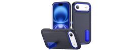 For iPhone 17 Air PEAK 3in1 Toughest Hybrid with Stand Cover  Case - Black/Blue