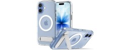 For iPhone 17 Air Sturdy Bracket Kickstand Magnetic Hybrid - Blue