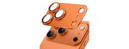 For iPhone 17 Complete Protection HQ Hybrid with Metal Tempered Camera Glass - Cosmic Orange