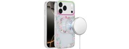 For iPhone 17 [Magnetic] Double Layer Design IMD Case - Galaxy  Floral
