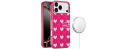 For iPhone 17 [Magnetic] Double Layer Design IMD Case - Hearts