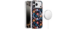 For iPhone 17 [Magnetic] Double Layer Design IMD Case - Nightly  Floral