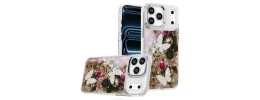 For iPhone 17 Epoxy Glitter Butterfly Ornaments Design HQ Metal  Buttons Hybrid - 3