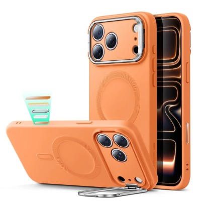 For iPhone 17 PEAK 3in1 Toughest Hybrid with Stand Cover Case - Cosmic Orange