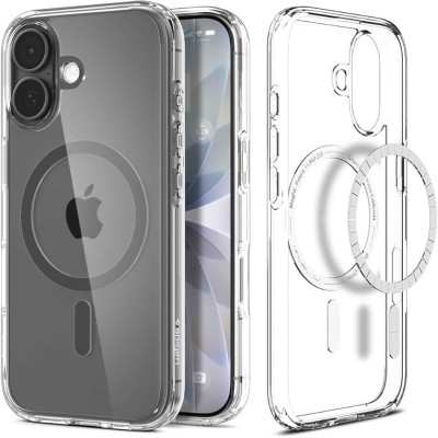 For iPhone 17 Pro Acrylic [Magnetic Circle] Tough 2.5mm  Transparent ShockProof Hybrid - Black