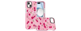 For iPhone 17 Pro Beautiful Diamond Metallic Design Metal Chrome  Edged Hybrid - Rose Gold