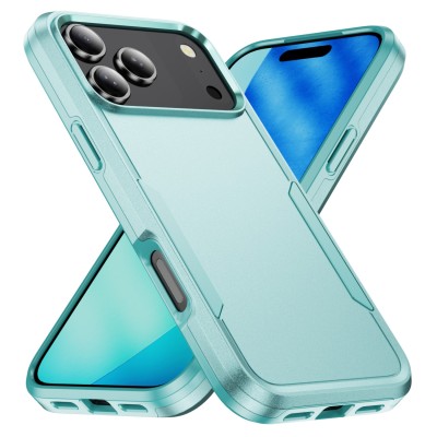 For iPhone 17 Pro Butterfly Ornaments Diamond Bling Glitter Hybrid  Case - Teal