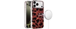 For iPhone 17 Pro [Magnetic] Double Layer Design IMD Case  Brown Leopard