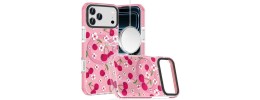 For iPhone 17 Pro [Magnetic] Double Layer Design IMD Case  Cherry