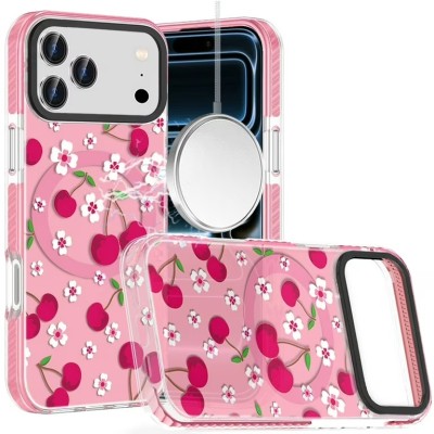 For iPhone 17 Pro [Magnetic] Double Layer Design IMD Case  Cherry