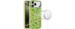 For iPhone 17 Pro [Magnetic] Double Layer Design IMD Case  Mirror With Hearts