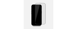 For iPhone 17 Pro Max Bulk White Paper Card Package Black edged Tempered Glass (Black)