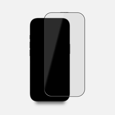 For iPhone 17 Pro Max Bulk White Paper Card Package Black edged Tempered Glass (Black)