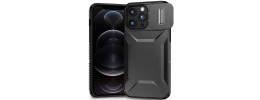For iPhone 17 Pro Max CD Texture Design Magnetic Car Mount Friendly HQ Hybrid - Black