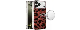 For iPhone 17 Pro Max [Magnetic] Double Layer Design IMD Case  Beauty Leopard
