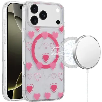For iPhone 17 Pro Max Double Layer Design IMD TPU Case - F