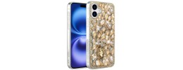For iPhone 17 Pro Max Full Diamond with Ornaments Case Cover  Crystal Exquisite Garden