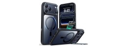 For iPhone 17 Pro Max Magnetic Ring Stand Classic Design FULL Camera Protection Hybrid Case - Blue