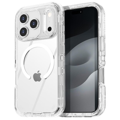 For iPhone 17 Pro Max Shockproof Transparent Thick TPU Case  Cover - Clear