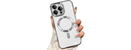For iPhone 17 Pro Max Thick Transparent [Magnetic Circle] Shockproof Hybrid - Clear