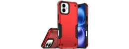 For iPhone 17 Pro Max Exquisite Tough Shockproof Hybrid Case  Cover - Red
