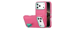 For iPhone 17 Pro Max PEAK 3in1 Toughest Hybrid with Stand  Cover Case - Teal/Hot Pink