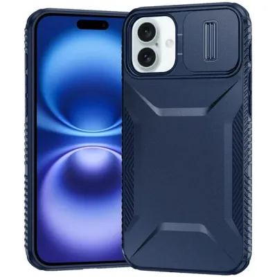 For iPhone 17 Ultimate U Design Hybrid with Camera Window  Covering - Dark Blue