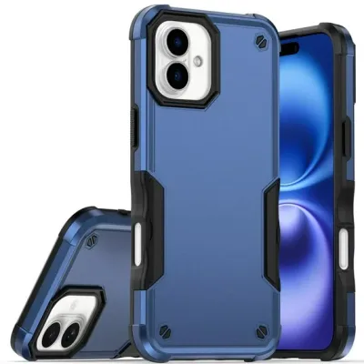 For iPhone 17 Pro Max Exquisite Tough Shockproof Hybrid Case  Cover - Blue