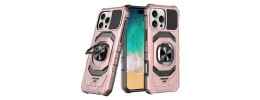 For iPhone 17E / 16E / SE4 OPTIMUM Magnetic Ring Stand Hybrid Case Cover - Rose Gold