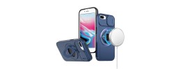 For iPhone 8 Plus/7 Plus Complete Magnetic Metal Ring Stand Camera Protection Hybrid - Blue