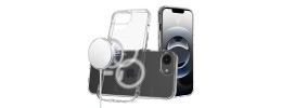 For iPhone 8 Plus/7 Plus Glitter Ultra [Magnetic Circle] Thick 3mm Transparent Hybrid - Clear