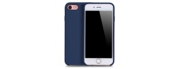 For iPhone 8 Plus/7 Plus Ultimate PU Leather [Magnetic Circle] Beautiful Hybrid - Navy Blue