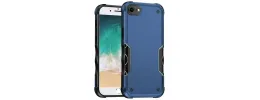 For iPhone SE4 Exquisite Tough Shockproof Hybrid Case Cover - Blue