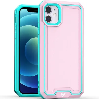 For iPhone 11 METKASE Rank Tough Strong Modern Fused Hybrid in Slide-Out Package - Light Pink