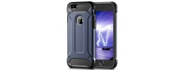 For iPhone SE 3 (2022) SE/8/7 Acrylic [Magnetic Circle] Tough 2.5mm Transparent ShockProof Hybrid - Blue