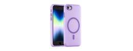 For iPhone SE 3 (2022) SE/8/7 Electroplated Fashion Solid Color TPU Case Cover - Light Purple