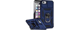 For iPhone SE 3 (2022) SE/8/7 Exquisite Tough Shockproof Hybrid Case Cover - Blue