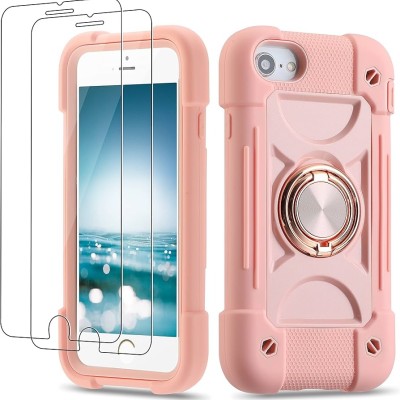 For iPhone SE 3 (2022) SE/8/7 Glitter Ultra [Magnetic Circle] Thick 3mm Transparent Hybrid - Pink