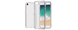 For iPhone SE 3 (2022) SE/8/7 Glitter Ultra Thick 3mm Transparent Hybrid Case Cover - Smoke