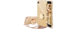 For iPhone SE 3 (2022) SE/8/7 Jewel Full Diamond Bling Case Cover - Gold