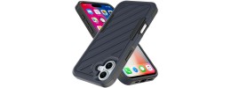 For iPhone SE 3 (2022) SE/8/7 METKASE Exquisite Tough Shockproof Hybrid in Slide-Out Package - Grey/Black