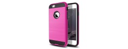 For iPhone SE 3 (2022) SE/8/7 METKASE Exquisite Tough Shockproof Hybrid in Slide-Out Package - Hot Pink/Black