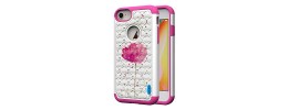 For iPhone SE 3 (2022) SE/8/7 METKASE Premium RANK Design Fused Hybrid in Slide-Out Package - Antique Flower