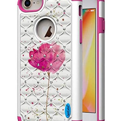 For iPhone SE 3 (2022) SE/8/7 METKASE Premium RANK Design Fused Hybrid in Slide-Out Package - Antique Flower