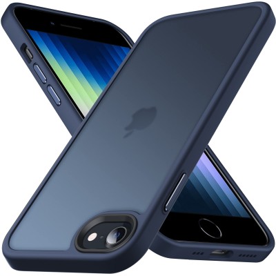 For iPhone SE 3 (2022) SE/8/7 Marvelous Premium Matte Transparent Hybrid Case Cover - Blue